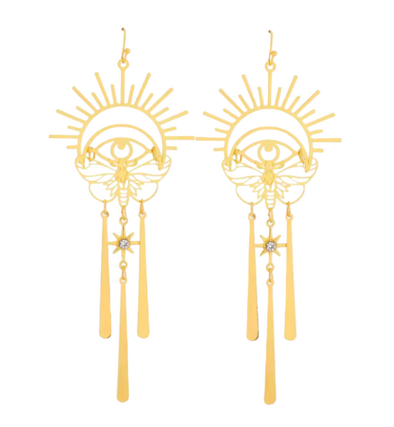 "I AM THE LIGHT" Sun Rays Earrings