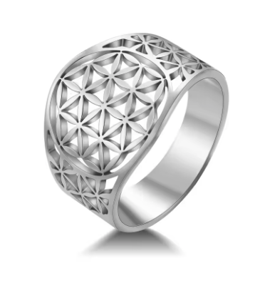 Flower of Life Ring | "I AM WHOLE"