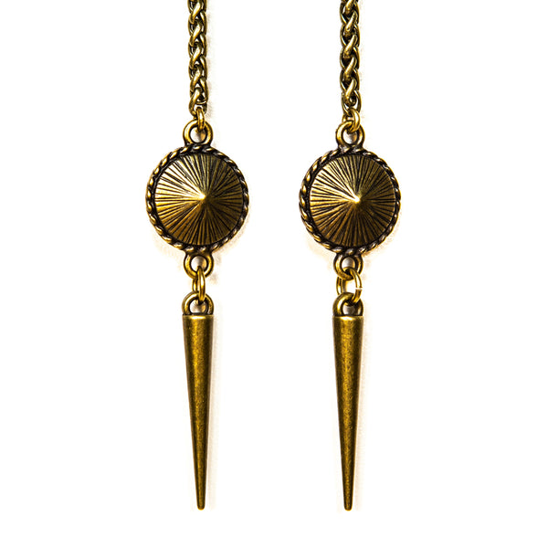 "I AM EXTRAORDINARY" Multi-Green Swarovski Brass Facechain
