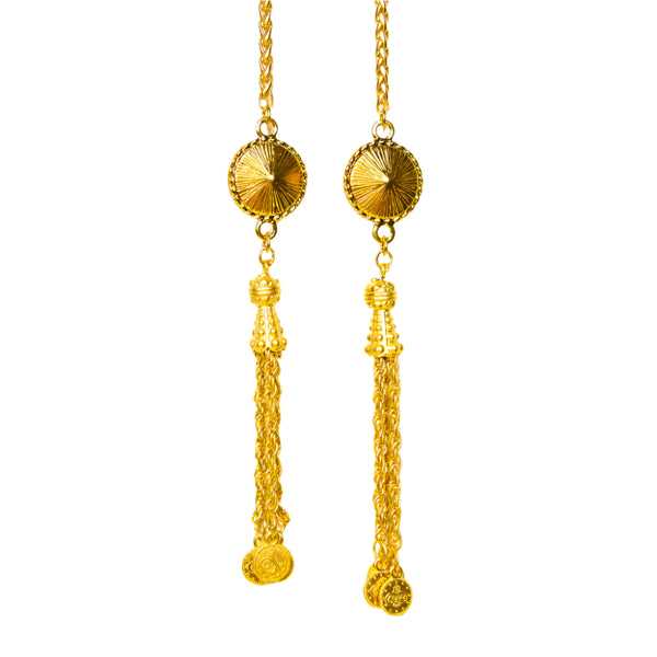 "I AM EXTRAORDINARY" Royal Red Swarovski Gold Facechain