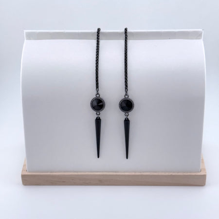 "I AM EXTRAORDINARY" Black Swarovski Black Facechain