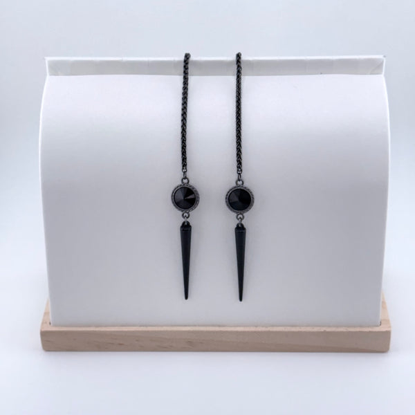 "I AM EXTRAORDINARY" Black Swarovski Black Facechain