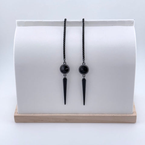 "I AM EXTRAORDINARY" Black Swarovski Black Facechain