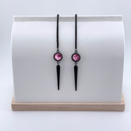 "I AM EXTRAORDINARY" Rose Swarovski Black Facechain (Copy)