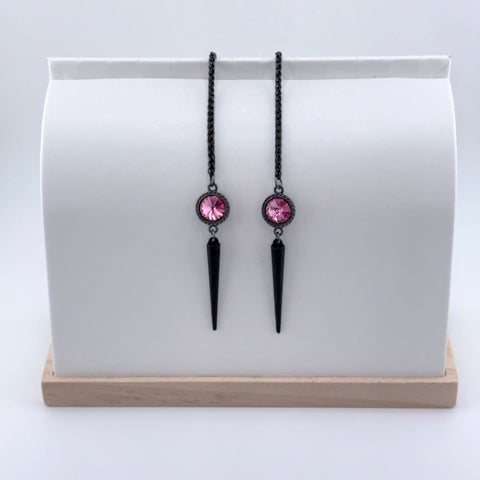 "I AM EXTRAORDINARY" Rose Swarovski Black Facechain (Copy)