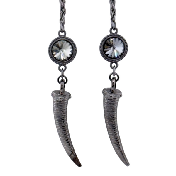 "I AM EXTRAORDINARY" Smoke Swarovski Gunmetal Facechain