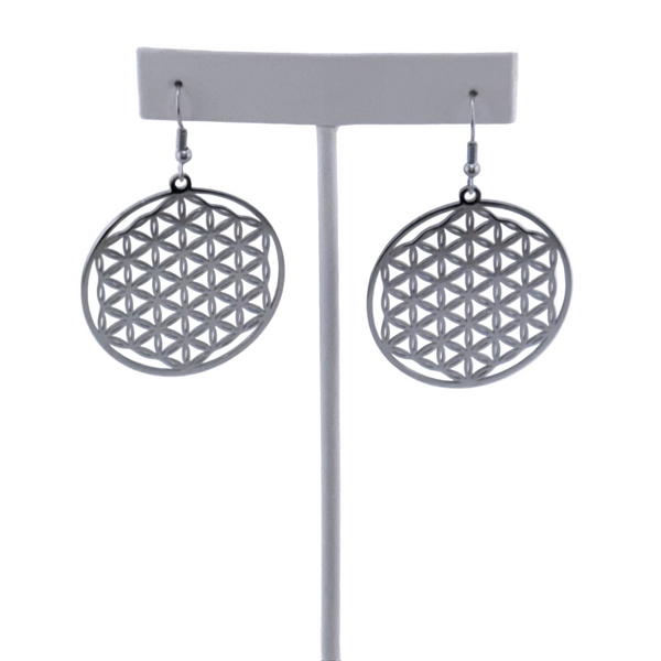 "I AM WHOLE" Flower of Life Earrings