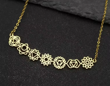 "I AM ALIGNED" Chakra Flow Necklace Gold