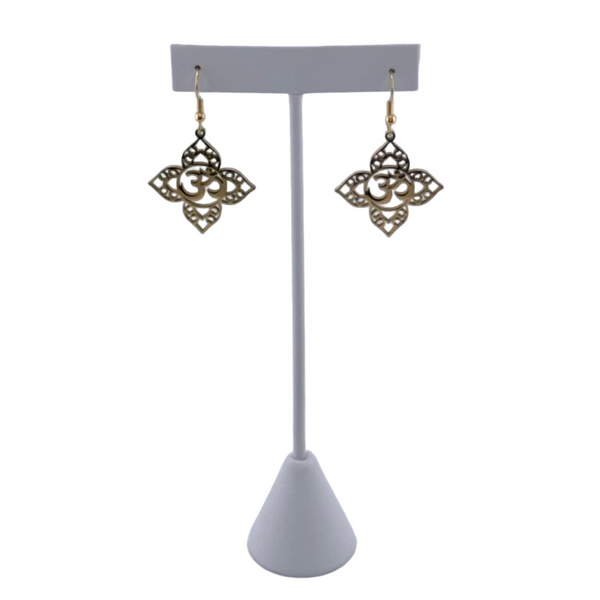 "I AM ALIGNED" Om Earrings