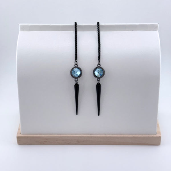 "I AM EXTRAORDINARY" Turquoise Swarovski Black Facechain