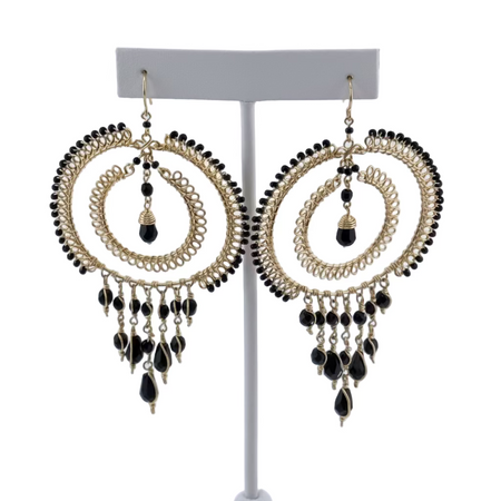 "I AM VIBRANT" Beaded Earrings