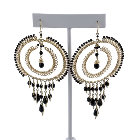 "I AM VIBRANT" Beaded Earrings