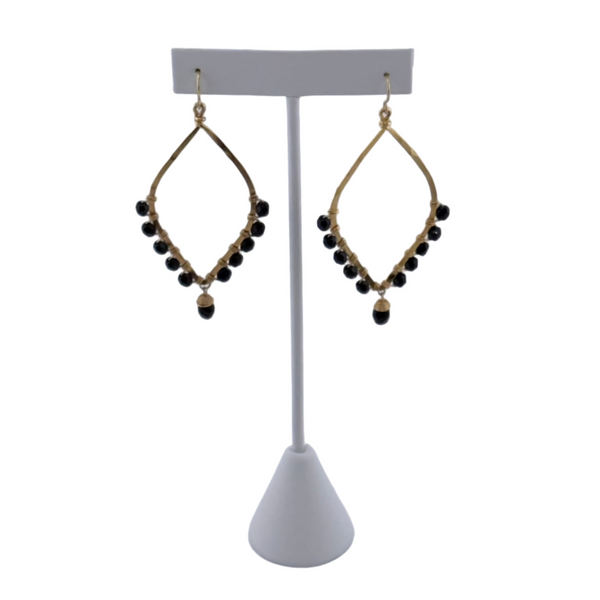 "I AM VIBRANT" Beaded Earrings