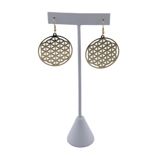 "I AM WHOLE" Flower of Life Earrings