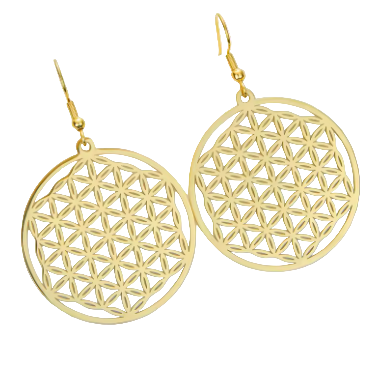"I AM WHOLE" Flower of Life Earrings