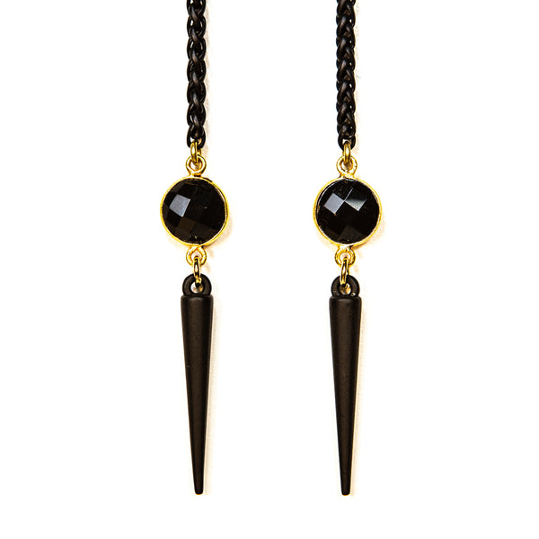 be SAFE Black Onyx & Spikes in Matte Black Facechain