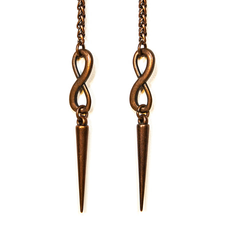 Infinity & Spikes in Antique Copper